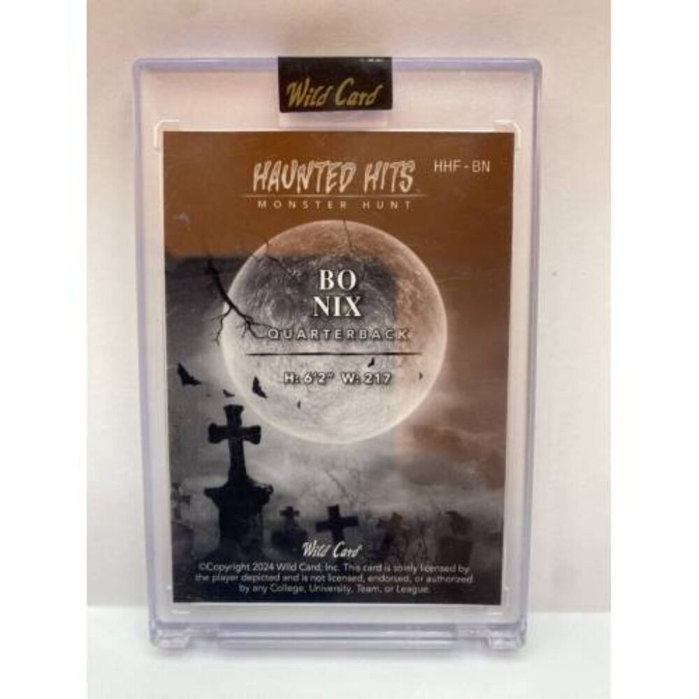 Bo Nix 2024 Wild Card Haunted Hits Monster Hunt Rookie Broncos 2/5 (MISC14) - Picture 2 of 2